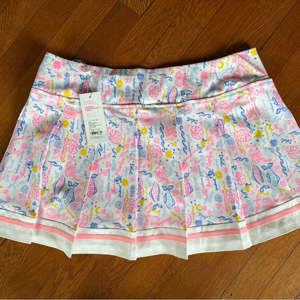 Lilly Pulitzer Pink Multi-Print Drewlyn Skort SPF 50+